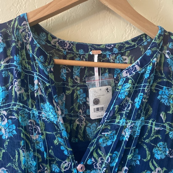 Free People Women’s  See it Through Blue Maxi Dress ( multiple Small / Large) - Picture 8 of 15